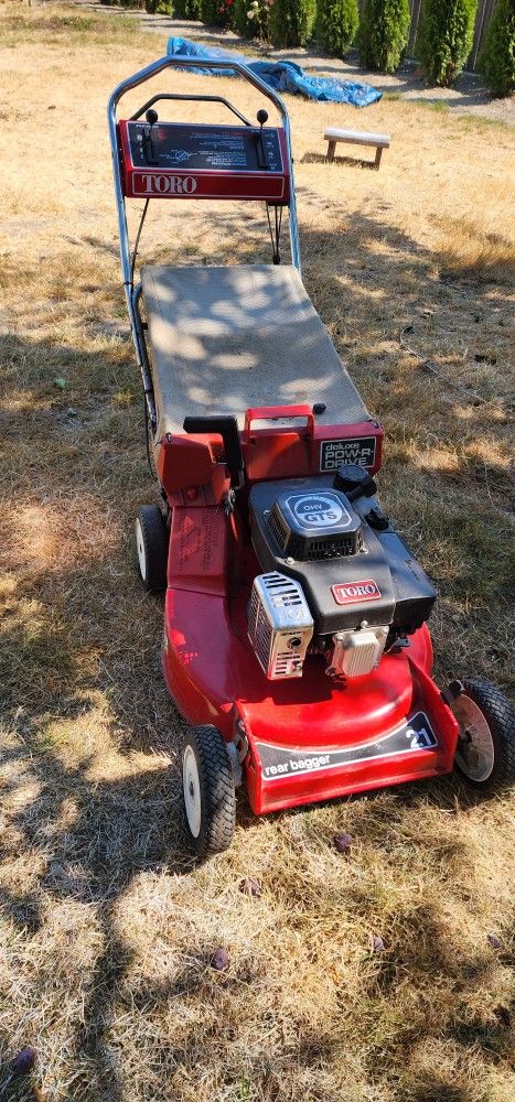 Toro (with self drive) lawn mover