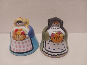 Decorato (Italy) Salt And Pepper Shakers