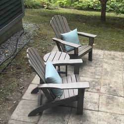 Brand New Adirondack Chairs & Table (Lowe’s)