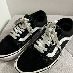 Women Vans Shoes Black & White