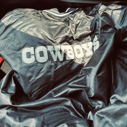 Dallas Cowboys STARTER NFL Satin Pick and Roll Full Snap Jacket
