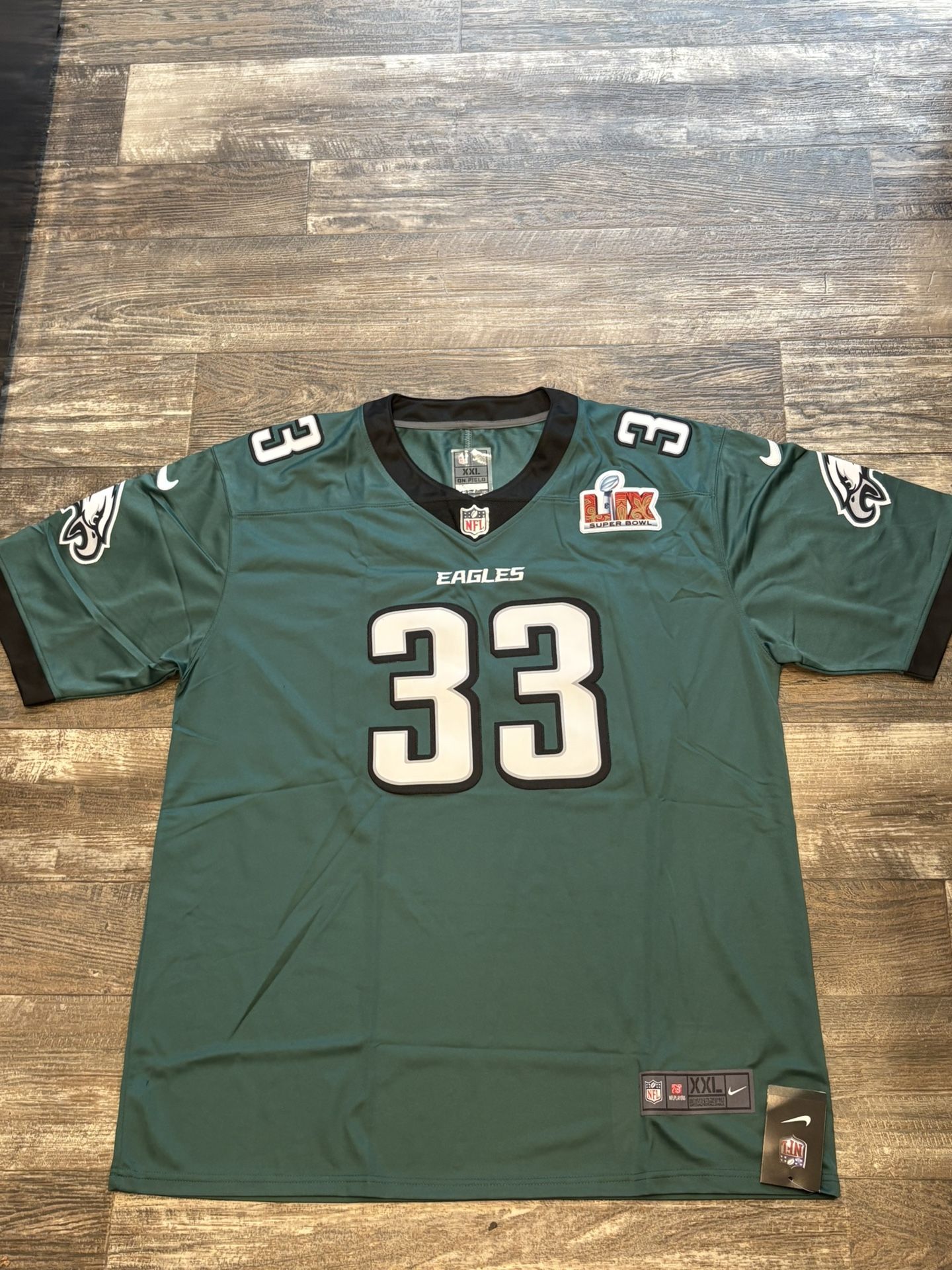 Cooper Dejean (all Sizes) green, Philadelphia Eagles Super Bowl edition football jersey