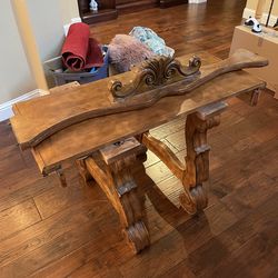 Luxury dining table w 4 chairs 2 armchair