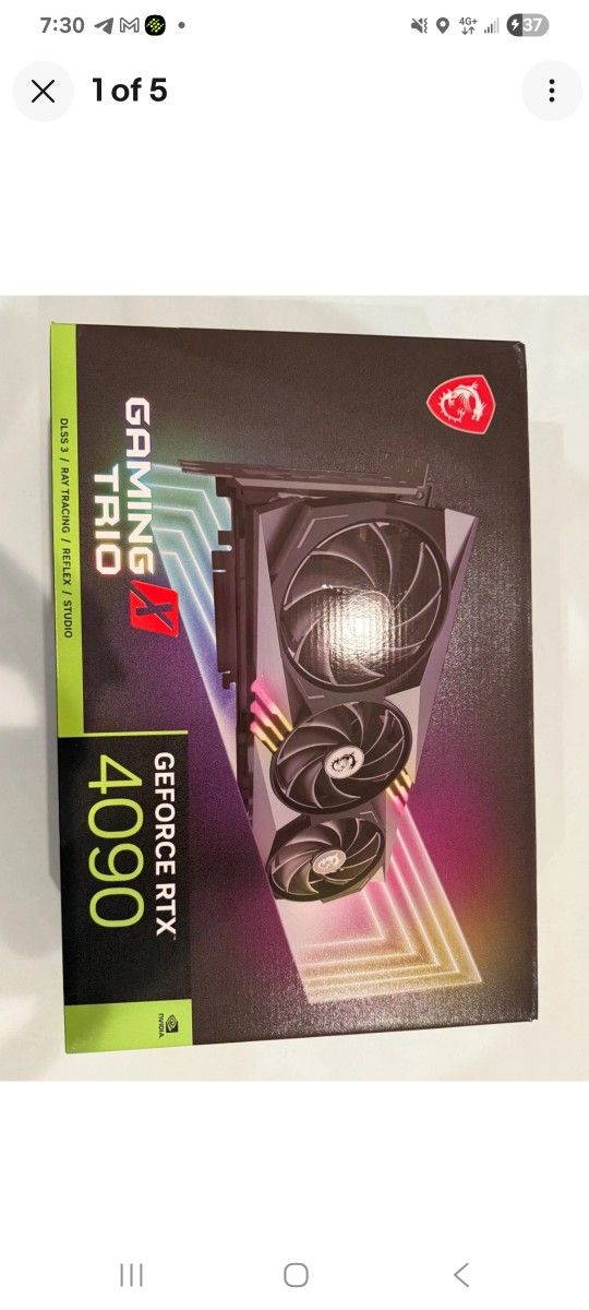 MSI GeForce RTX 4090 GAMING X TRIO 24GB GDDR6X Graphics Card