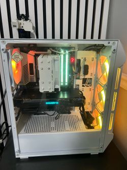 White Gaming PC | GTX 1070 8GB | i5-8600K | 16GB RAM | 1TB SSD | WiFi | RGB | Plug and Play