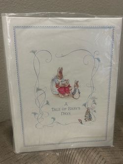 Vintage 1976 Beatrix Potter A Tale of Baby's Days Memory Book Journal CR Gibson Unused