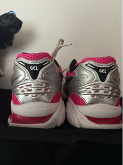 Pink asics gel shoes size 11 men