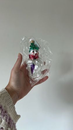 1996 Vintage Radko Snowman Christmas Ornament