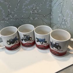 Ford Tractors 4 Coffee 10 Oz Mugs 5000,7000,8730,9600, Series