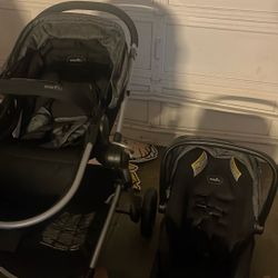Even Flow Pivot Stroller Combo