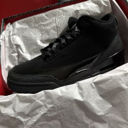 Air Jordan Retro Black Cat 🐈‍⬛ 3s Sz 10.5 DS