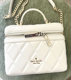 Kate Spade White Leather Crossbody Purse