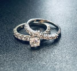 “1.49 ct Leo Diamond Bridal Set – 14K White Gold – Certified – Excellent Condition