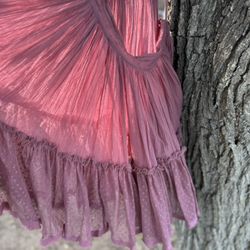 Free People Boho Tiered Dress – Dusty Rose/Mauve Color