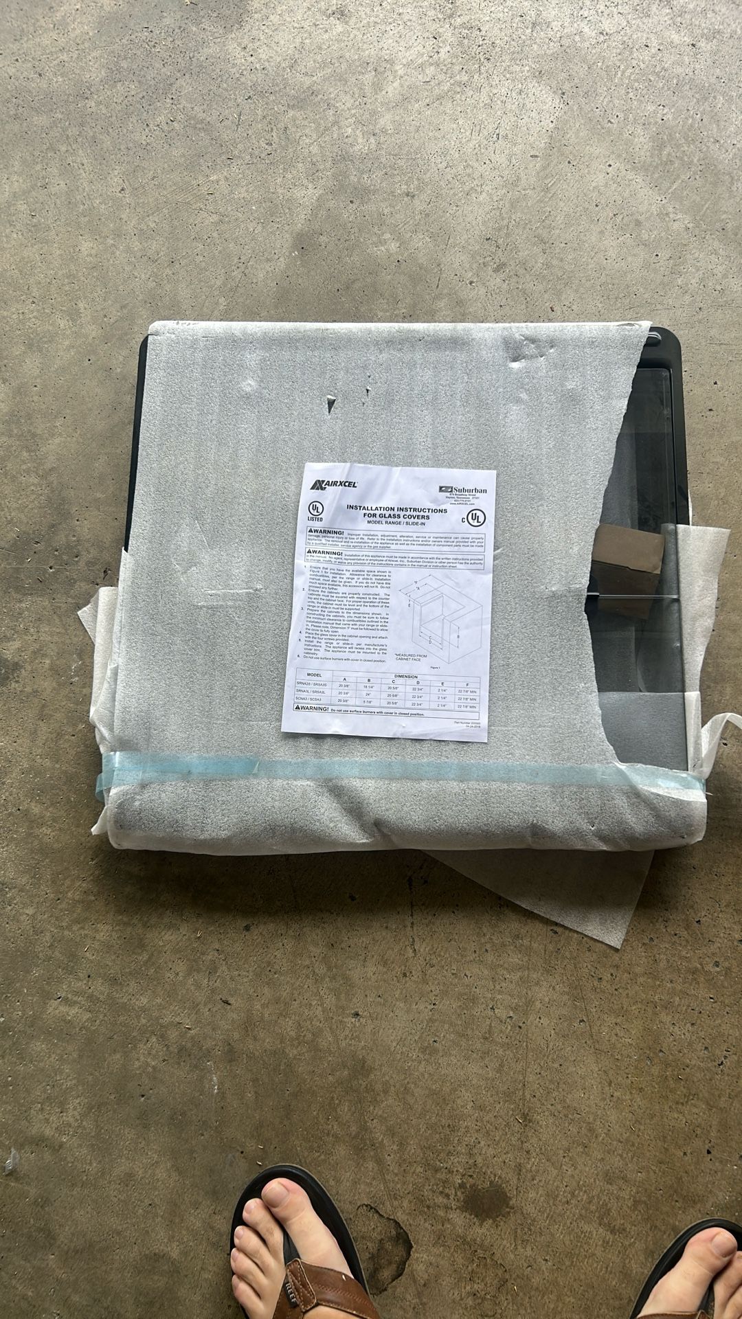 Suburban Stove Top Cover 