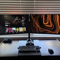 Dual 27” Omen QS 240 Hz Monitors