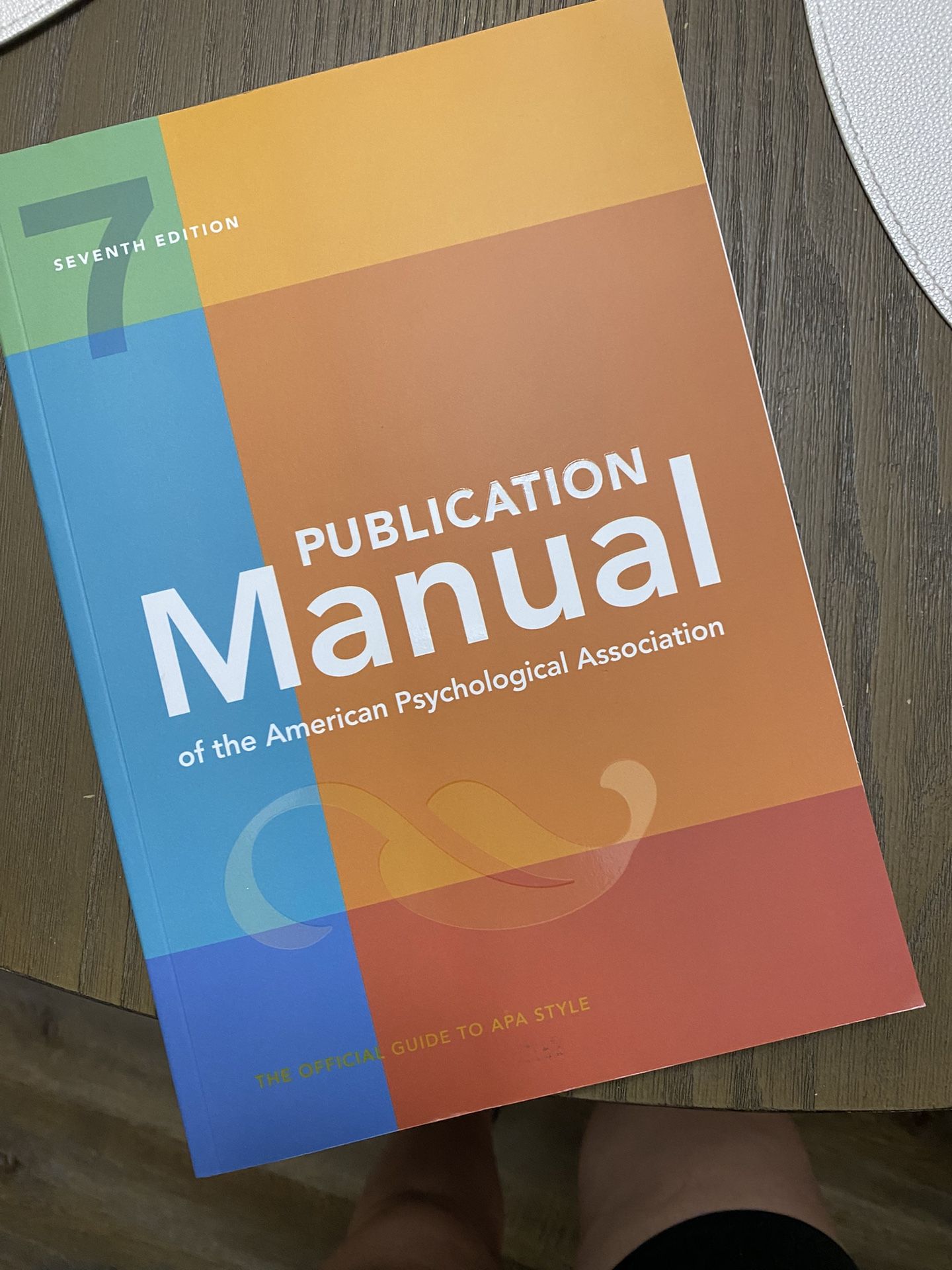 Publication Manual Of The American Psychological Association 