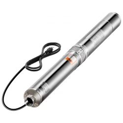 122# Deep Well Submersible Pump, 2 HP Output Power, 115V, 31.7 GPM Flow 450 ft Head, with 9.84 ft Cord, Stainless Steel Water Pump, for Industrial, Ir