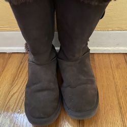 Uggs Sz9 Boots Brown Suede