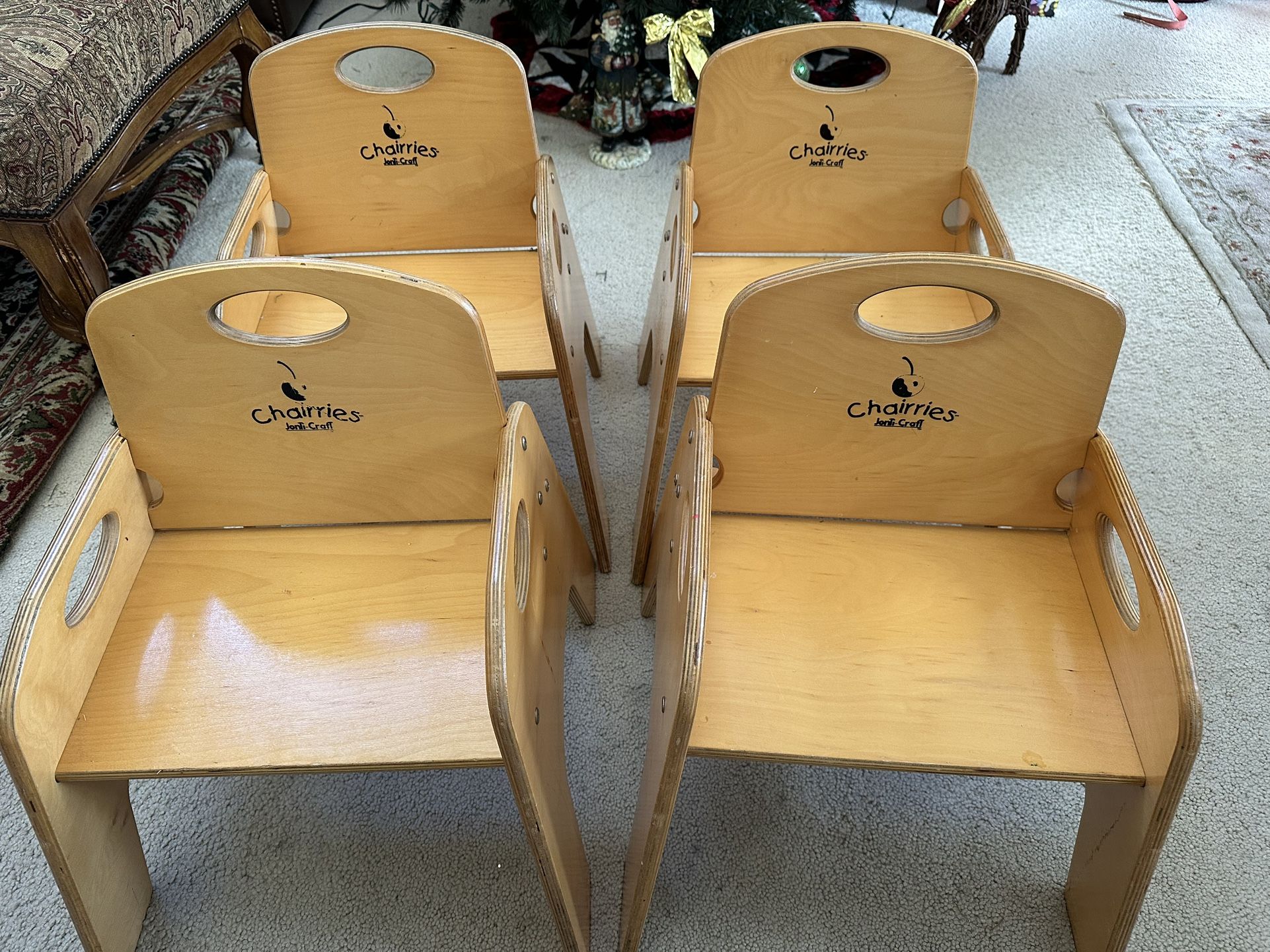 JonTi-Craft Chairries very sturdy toddler chairs stackable Set of 4 for $200 or $50 each
