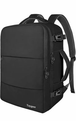 Travel Laptop Backpack for Men Women, Airplane Approved Travel Backpack Suitcase with Water Bottle Pocket, Lightweight College 35l Luggage Bag 15.6inc