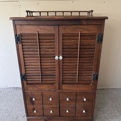 Wood Shutter Baby Armoire 