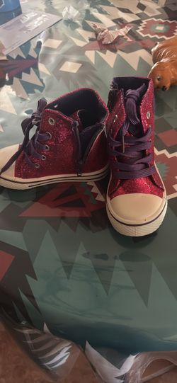 Girls Pink Glittery Shoes