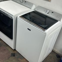 💯💯SET MAYTAG STEAM WASHER END ELECTRIC DRYER ♨️ WITH WARRANTY ♨️ 