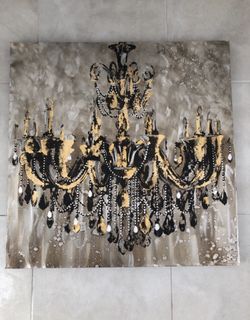 Chandelier Painting Wall Art