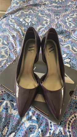 Dark wine high heel shoes