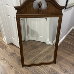Vintage wooden mirror