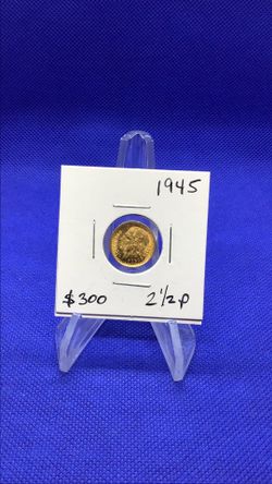 1945 Dos y Medio Mexico gold coin