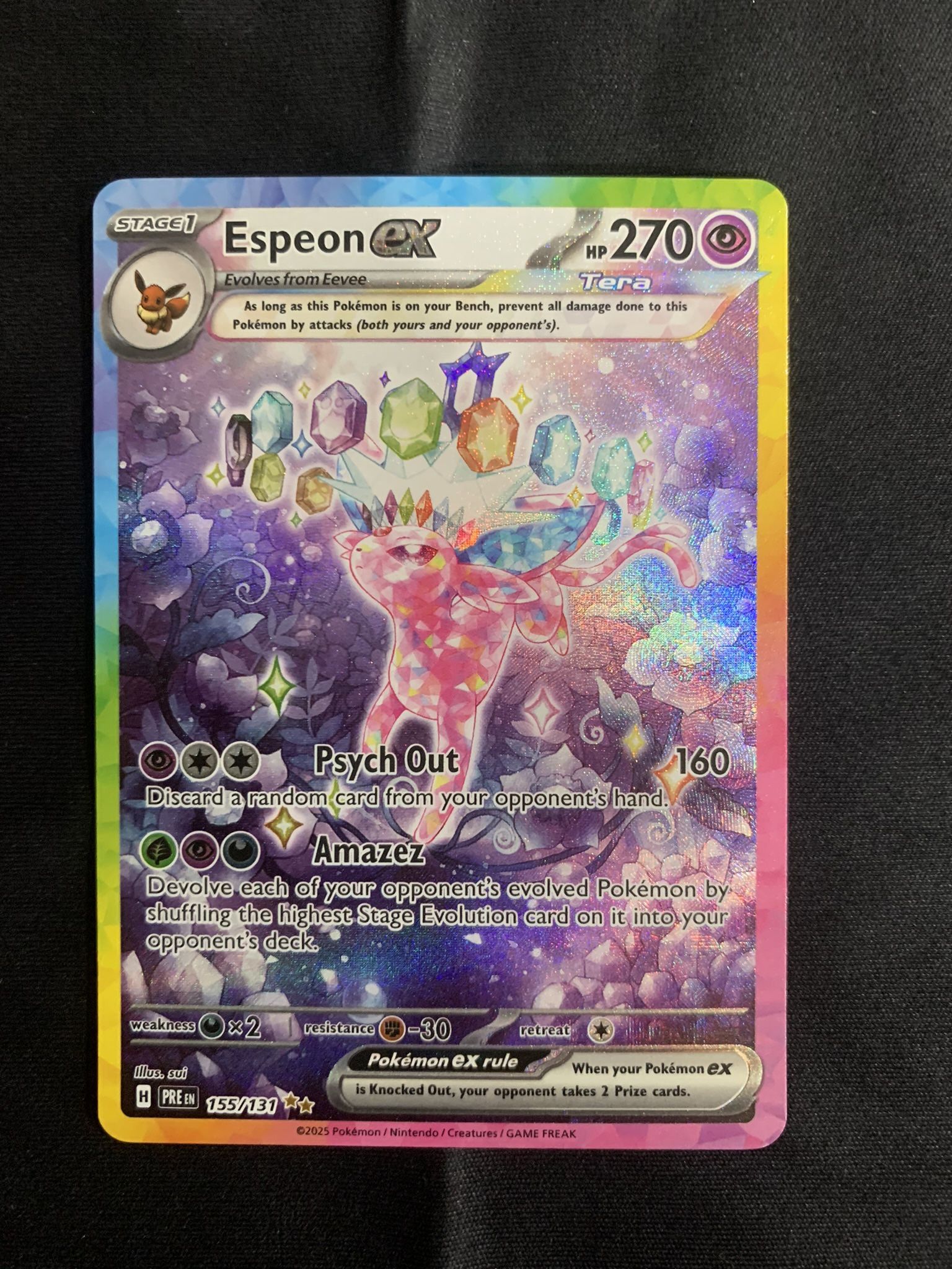 Prismatic evolution Espeon SIR 155/131