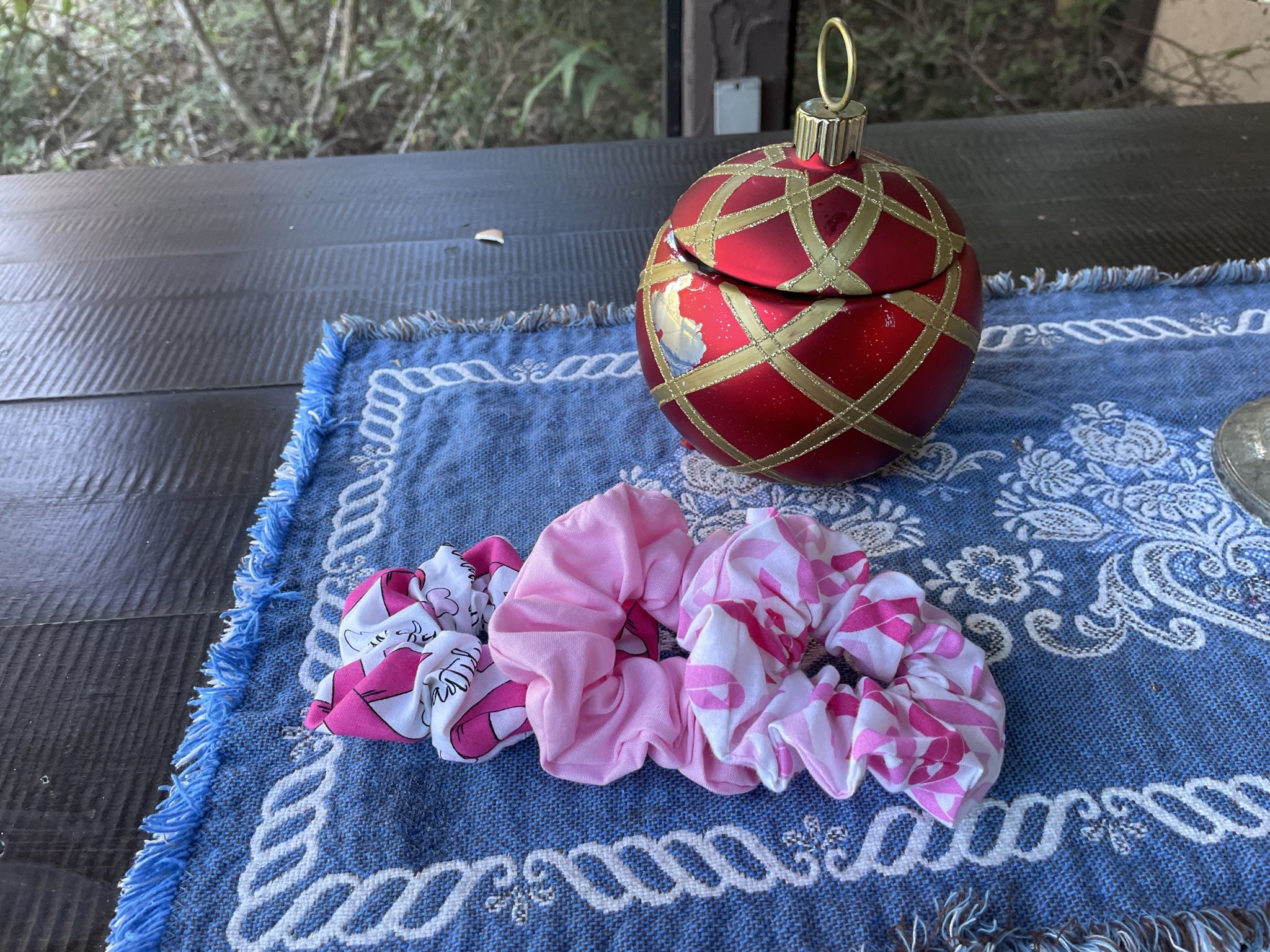 Breast cancer awarness Scrunchies