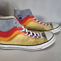 Converse Chuck 70 NorEaster Felt Orange Red High Tops size 13 mens without box