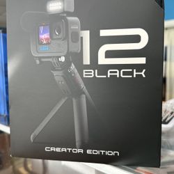 GoPro HERO12 Black Creator Edition - Includes HERO12 Black , Volta (Battery Grip, Tripod, Remote), Media Mod, Light Mod, Enduro Battery, and Carrying 