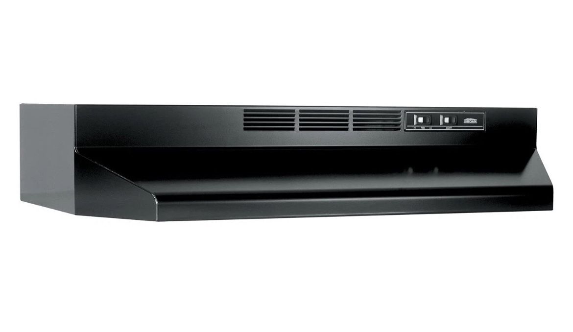 30” Black Ductless Range Hood by Broan NEW