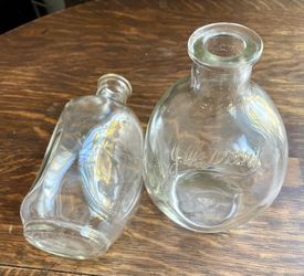 Antique J.W. Dant Bourbon Bottles (2)
