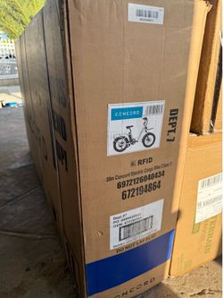 Concord 20" LoadPro Electric Cargo Bike 20" Wheels, 48V Class 2, Off-White,