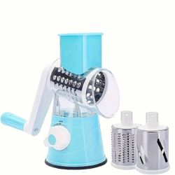  3 Multi-Functional Manual Cheese, Vegetable & Fruit Slicers with Adjustable Thickness & Ergonomic Handle - Heavy-Duty Plastic Processor-like 