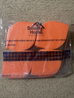 Smart Home Dual Sided Microfiber Mesh and Foam Sponges (8 Pack)