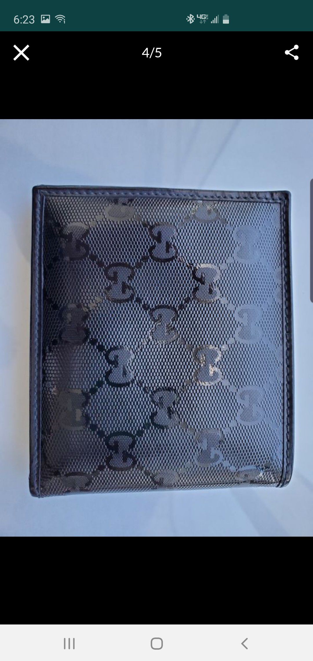 Authentic black Gucci wallet