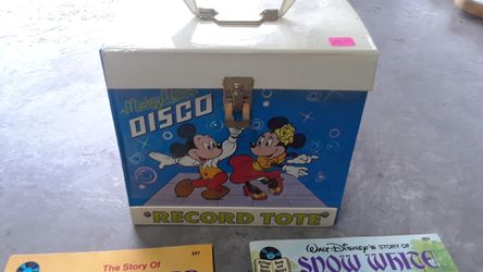 Disney records with tote