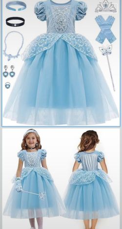 Cinderella Princess Halloween Costume Size 6