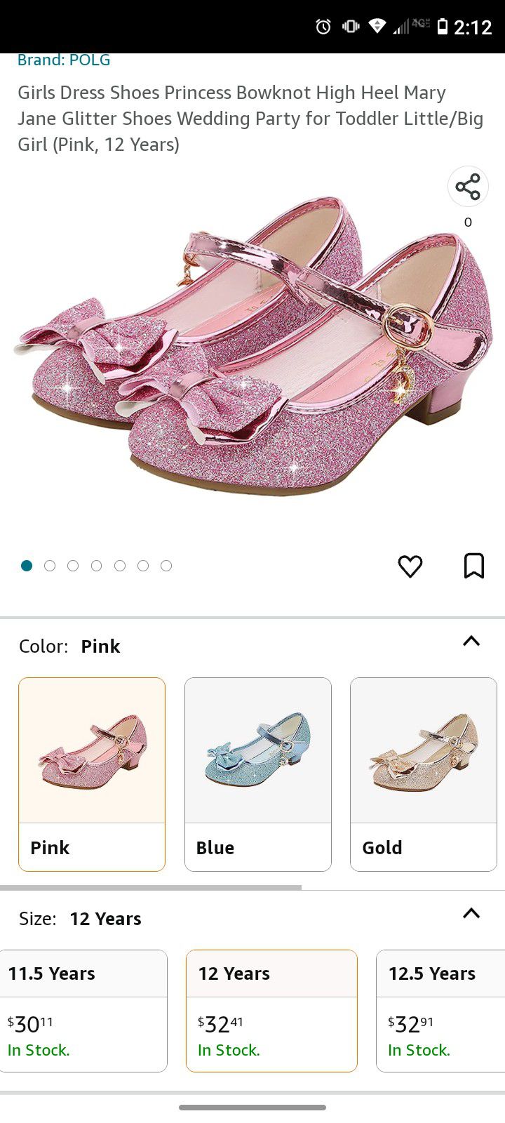 High Heel Mary Jane Glitter Shoes 