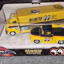 100% Hotwheels Mooneyes Ford F100& COE Set!!