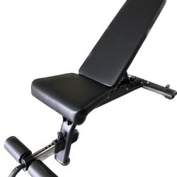 Adjustable weight bench brand new still in the box.  three positions with different variations, incline, decline, and flat