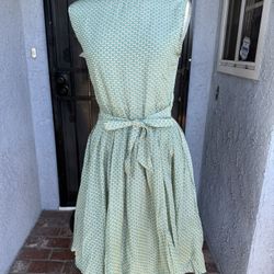 Goldkid London Green Fit & Flare Dress — Cottagecore S/M 