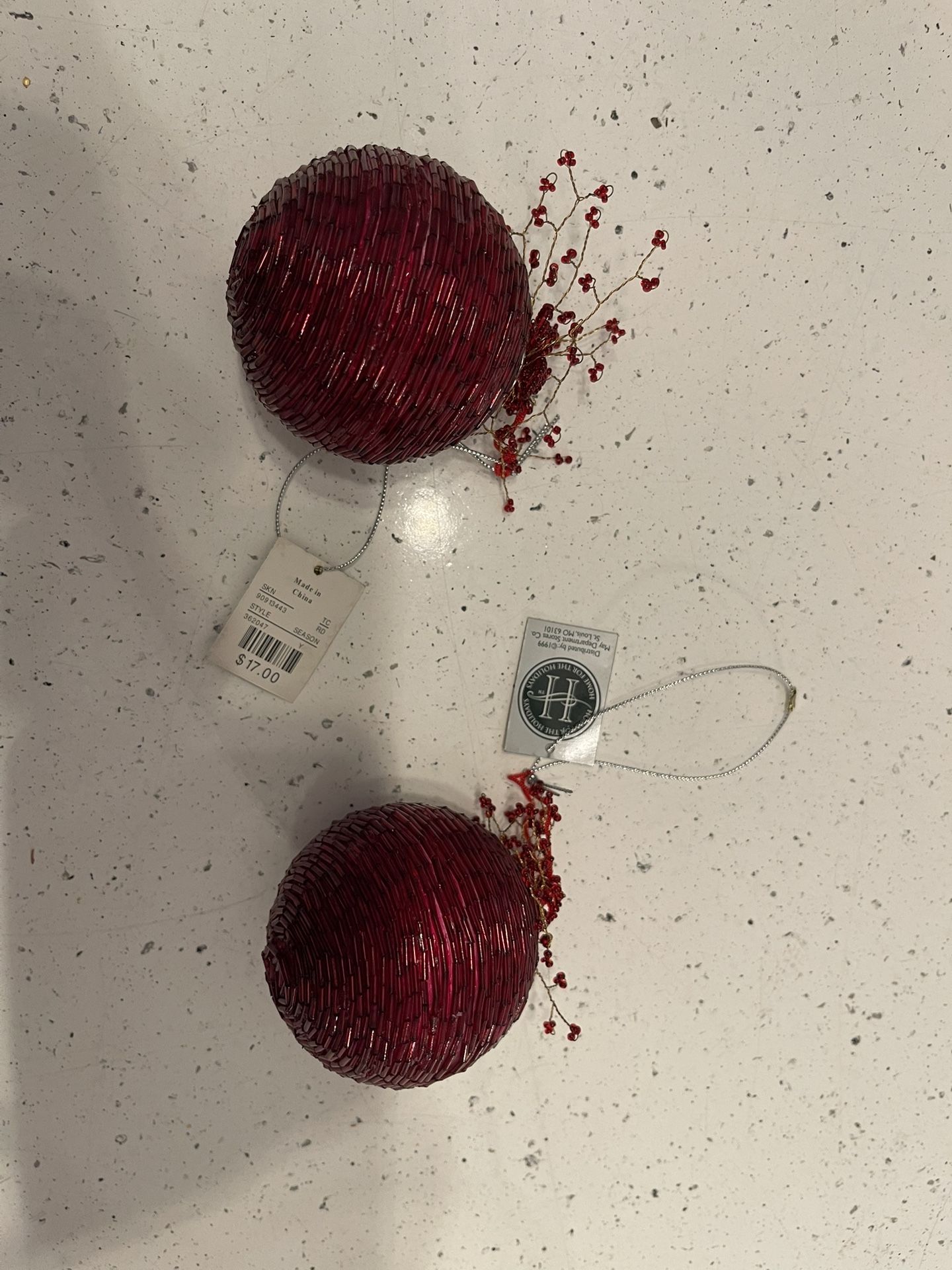 Home For The Holidays New Vintage Christmas Beaded Ornaments