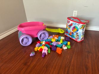 Mega Blocks Set with Wagon